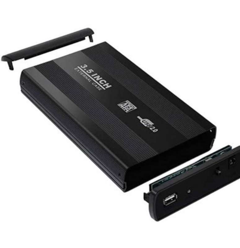 3.5" USB 2.0 SATA Hard Disk Drive External Enclosure Case