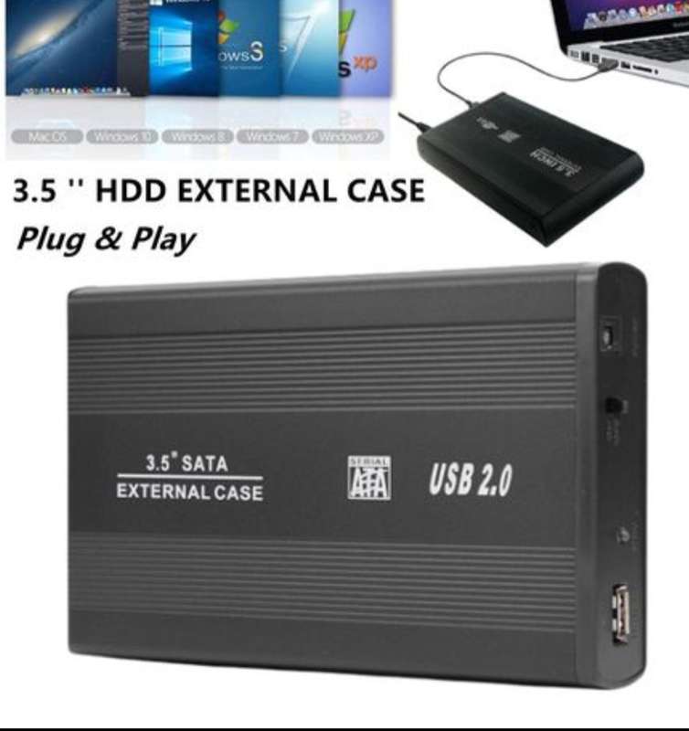 2.5" USB 2.0 SATA Hard Disk Drive External Enclosure Case