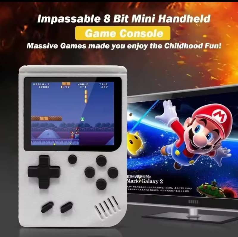 NEW Portable Retro Mini Video Game Console 8-Bit Handheld Game Player Built-in 400 Games AV Out Game