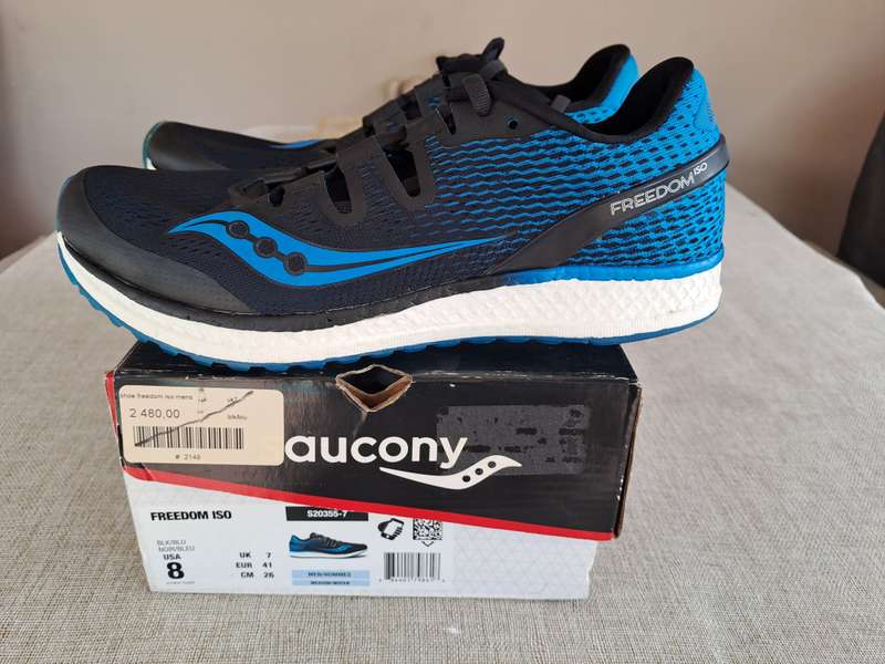 Saucony Freedom Iso mens running shoe - size UK 7 / US 8 / EUR 41 / CM 26