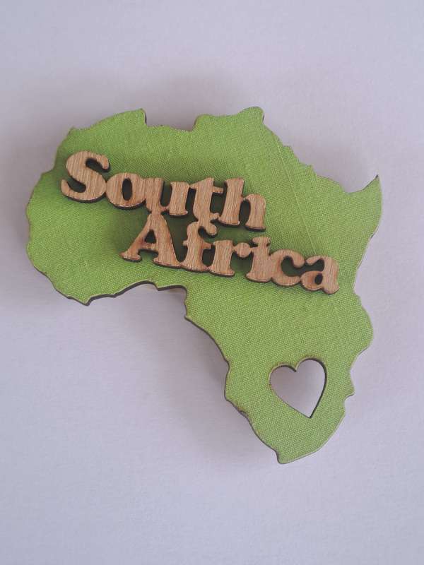 Fridge Magnets Africa- Shaped x 6