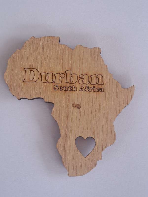 Fridge Magnets Africa- Shaped x 6