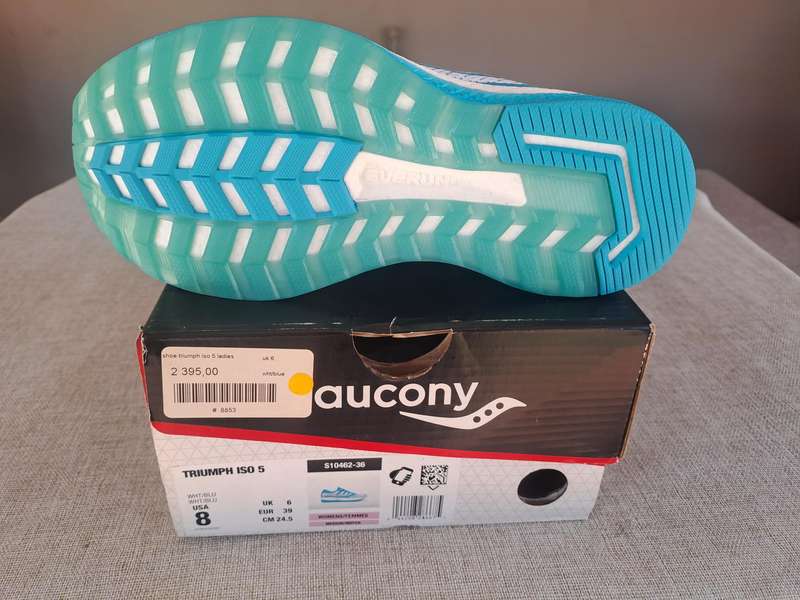 Saucony Triumph Iso 5 ladies running shoe - size UK 6 / US 8 / EUR 39 / CM 24.5