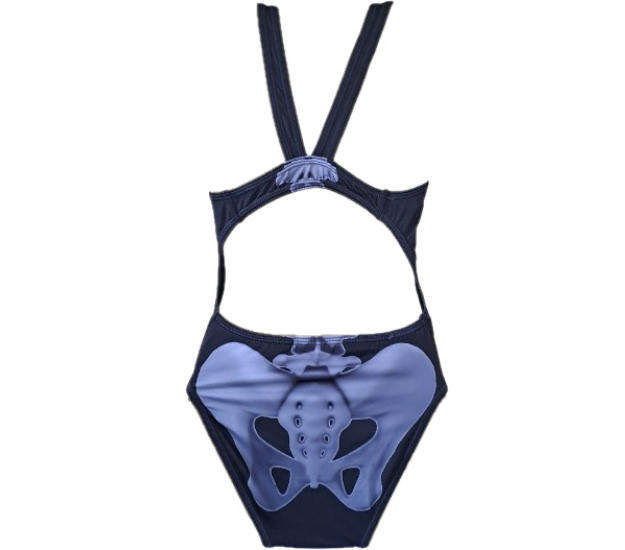Ladies Skeleton Full Costume Fastback - Fully Lined - Size 30