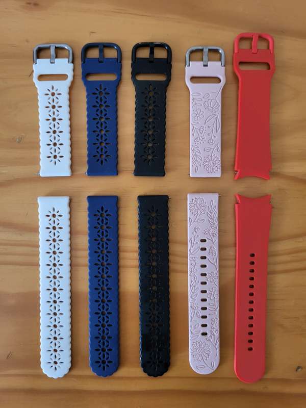 HUGE LOT | 14 × Samsung Watch 4 Accessories | Straps And Face Covers
