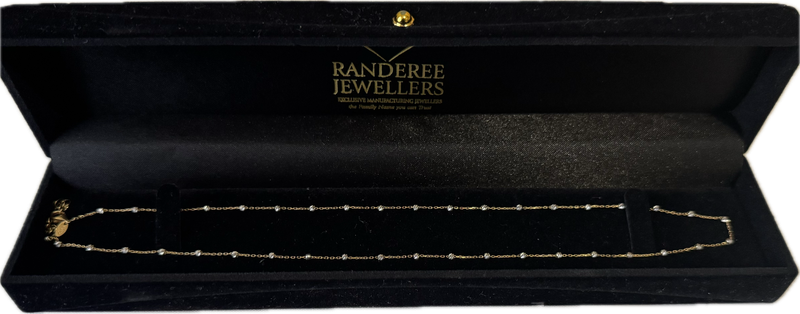 18K Gold Beaded Chain | 45cm