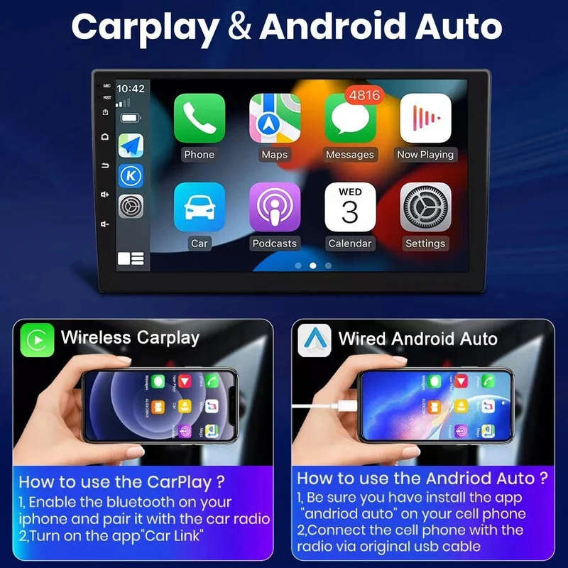 For SUZUKI SX4 2006-2013 Android 14 Car Stereo GPS Navi Carplay Touch Radio WIFI