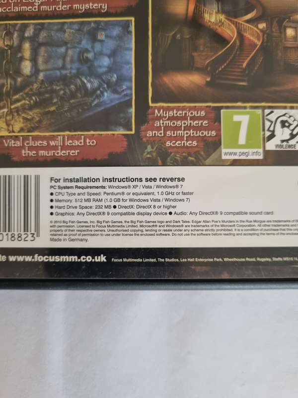 Edgar Allan Poe's Murders in the Rue Morgue - Pc Game