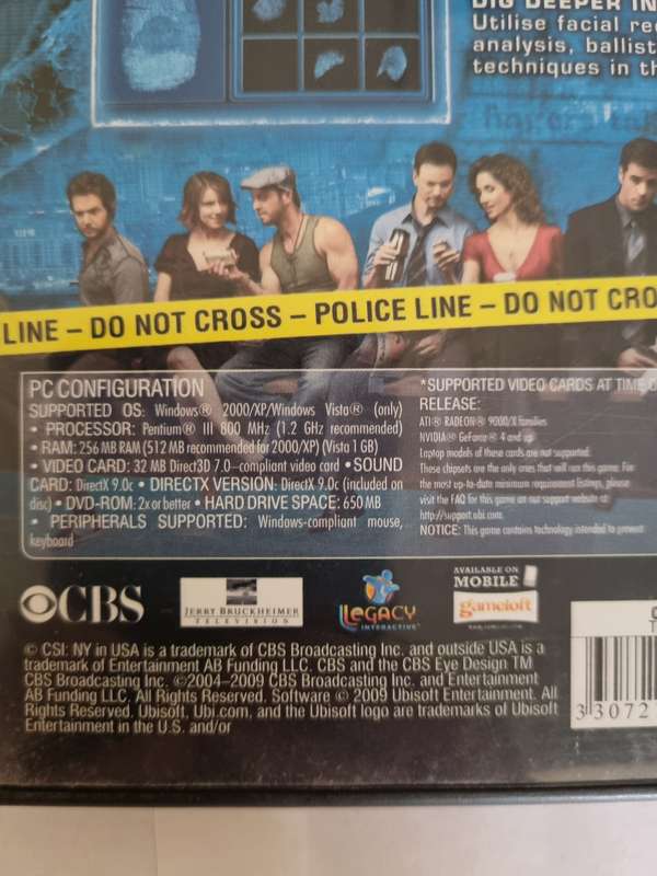 Crime Scene Investigation CSI New York PC Game