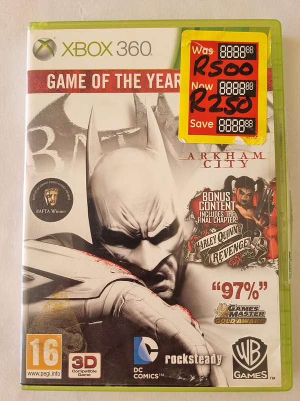 Batman Arkham City Xbox 360 game