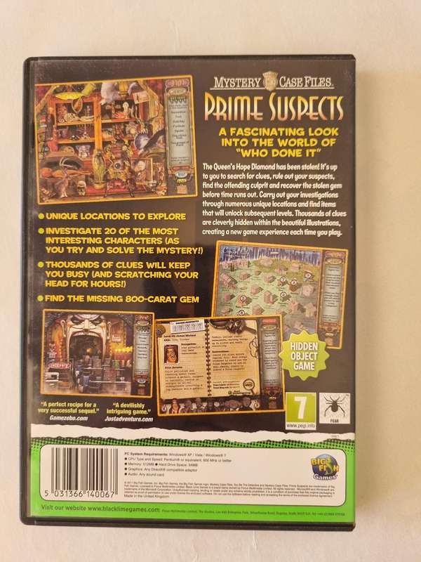 Mystery Case Files Prime Suspects PC Game