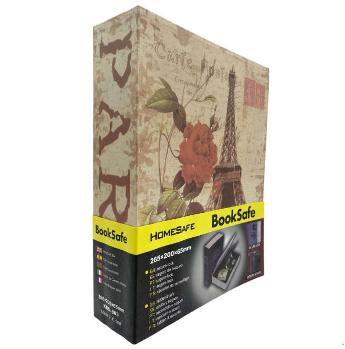 Secure Medium Book Safe Eifel Tower