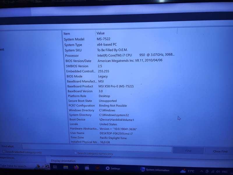 MSI Basic Gaming Tower PC i7 1st Gen with Graphic Card