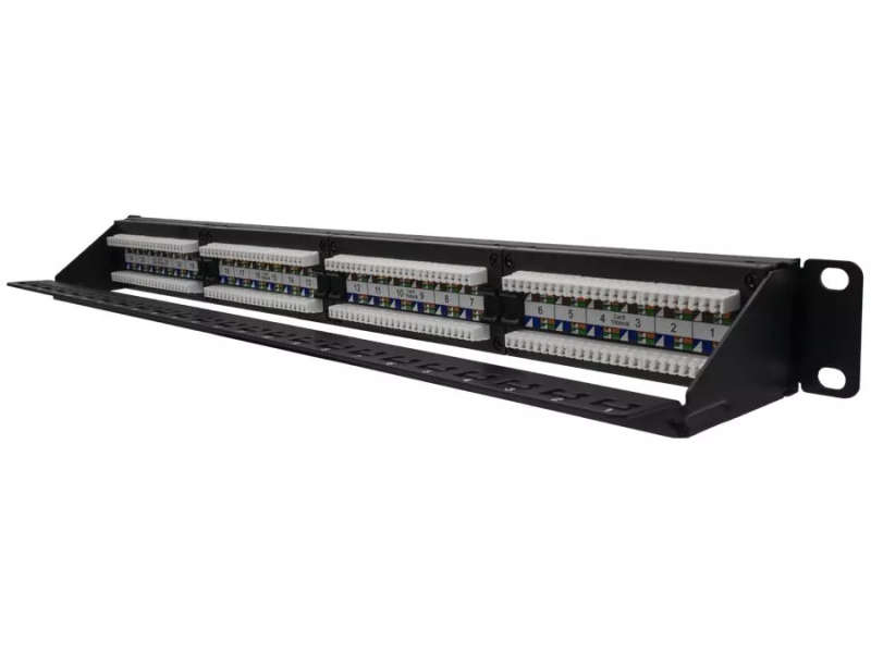 Network 24 Port Cat6 Rack Mount Patch Panel