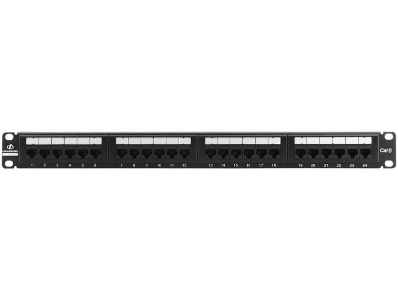 Network 24 Port Cat6 Rack Mount Patch Panel