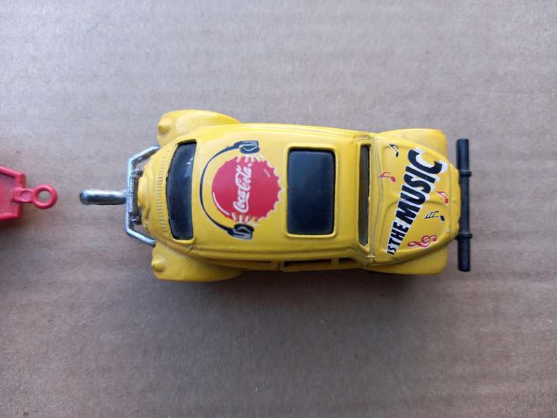 COCA COLA 1994 IS THE MUSIC DIE CAST CJ 1 BUGGY LOOSE WITH TRAILER