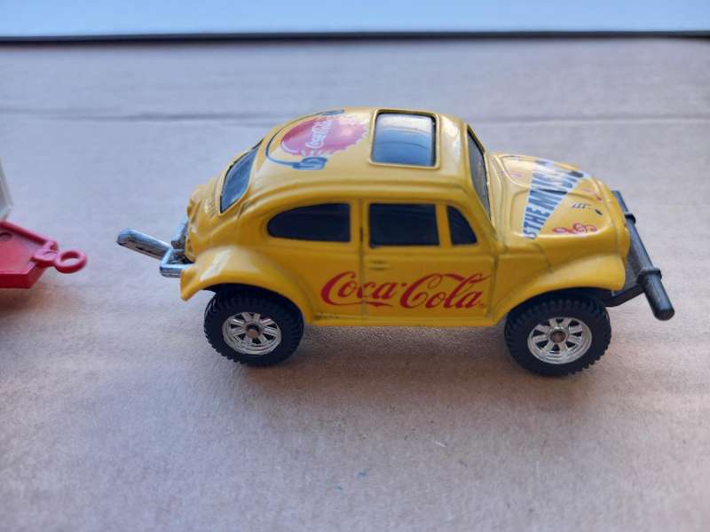 COCA COLA 1994 IS THE MUSIC DIE CAST CJ 1 BUGGY LOOSE WITH TRAILER