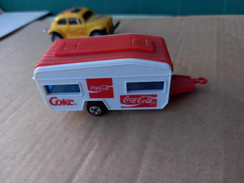 COCA COLA 1994 IS THE MUSIC DIE CAST CJ 1 BUGGY LOOSE WITH TRAILER