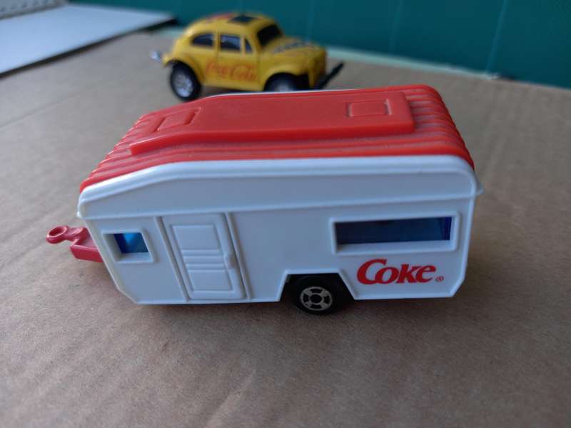 COCA COLA 1994 IS THE MUSIC DIE CAST CJ 1 BUGGY LOOSE WITH TRAILER