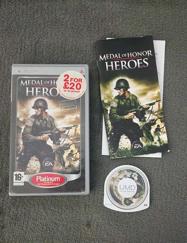Medal Of Honor Heroes PSP Exclusively for PSP [CIB]