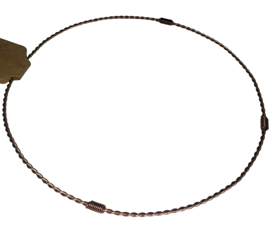 Full Empowerment Cubit 188 MHz  Twisted Copper Tensor Ring for Energy Amplifica