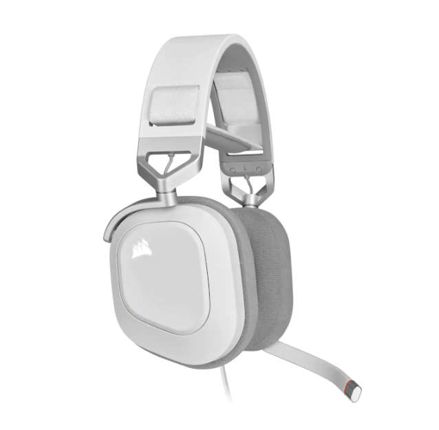 Corsair HS80 RGB USB Wired Gaming Headset - White