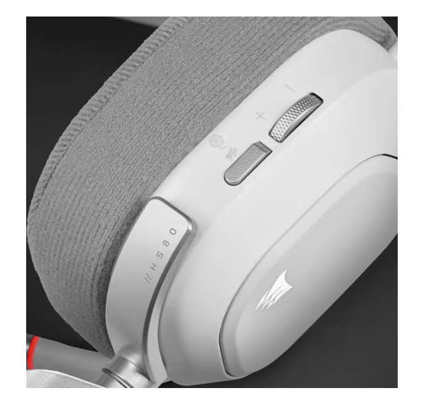 Corsair HS80 RGB USB Wired Gaming Headset - White