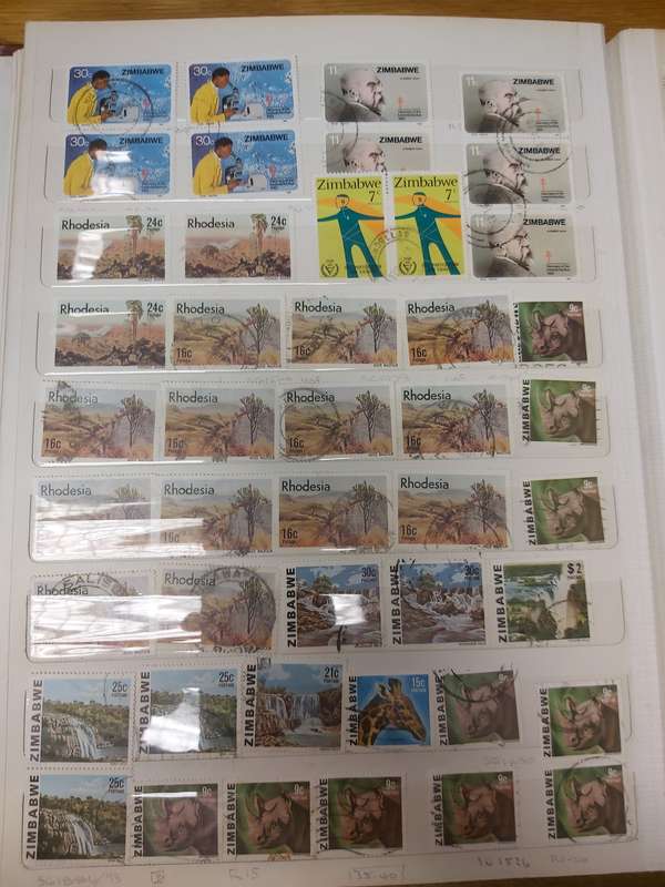 RHODESIA STAMPS VERY INTERSTING POSTMARKS