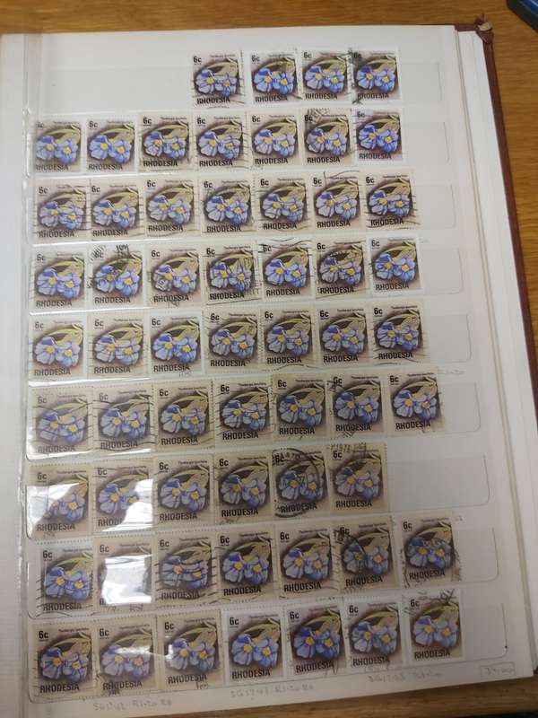 RHODESIA STAMPS VERY INTERSTING POSTMARKS