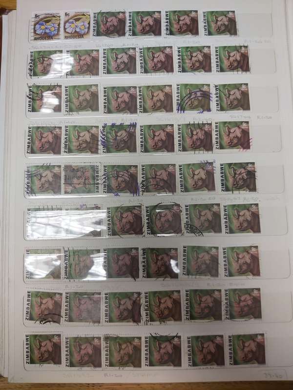 RHODESIA STAMPS VERY INTERSTING POSTMARKS