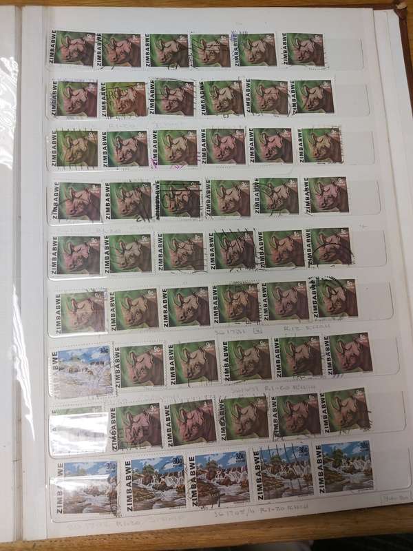 RHODESIA STAMPS VERY INTERSTING POSTMARKS