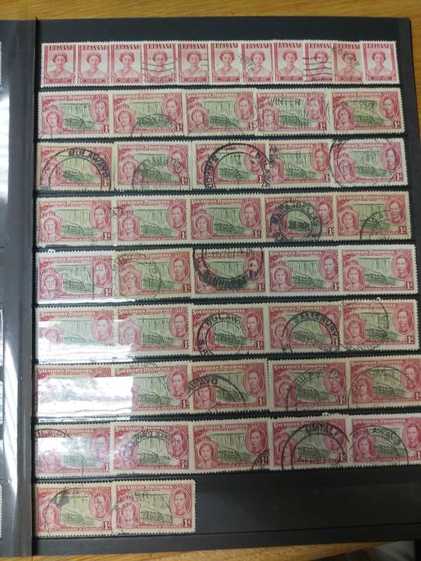 RHODESIA STAMPS VERY INTERSTING POSTMARKS