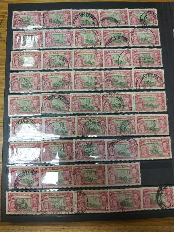 RHODESIA STAMPS VERY INTERSTING POSTMARKS