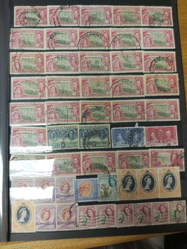 RHODESIA STAMPS VERY INTERSTING POSTMARKS