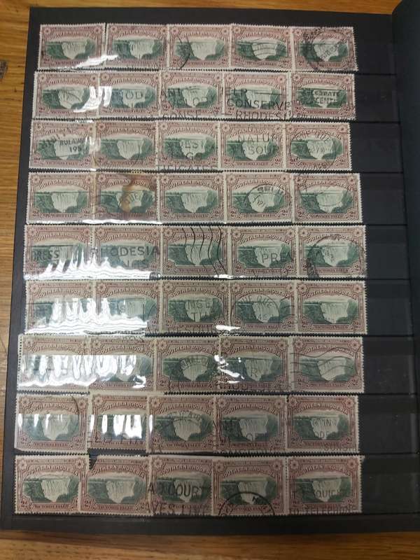 RHODESIA STAMPS VERY INTERSTING POSTMARKS