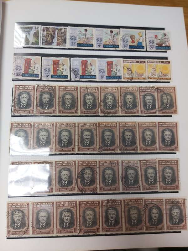 RHODESIA STAMPS VERY INTERSTING POSTMARKS