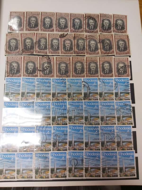 RHODESIA STAMPS VERY INTERSTING POSTMARKS