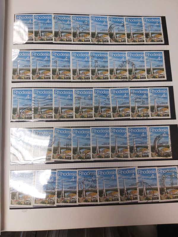 RHODESIA STAMPS VERY INTERSTING POSTMARKS