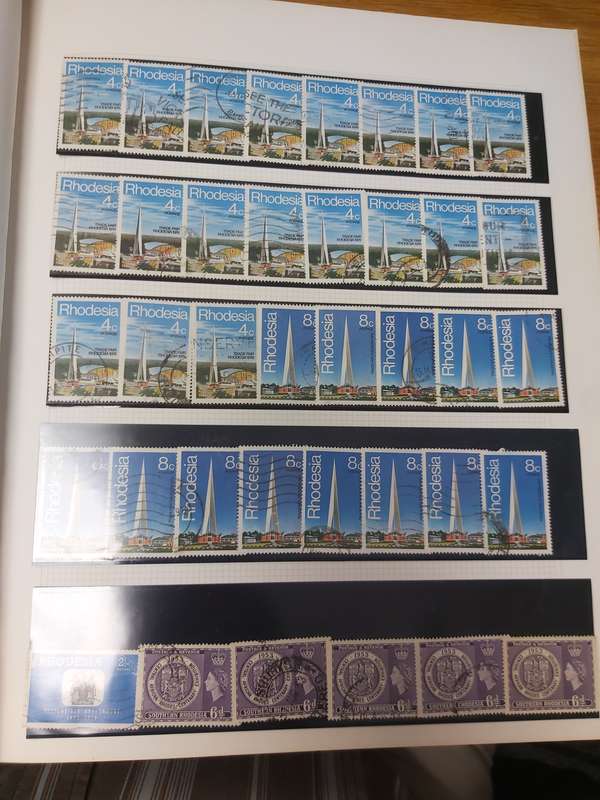 RHODESIA STAMPS VERY INTERSTING POSTMARKS
