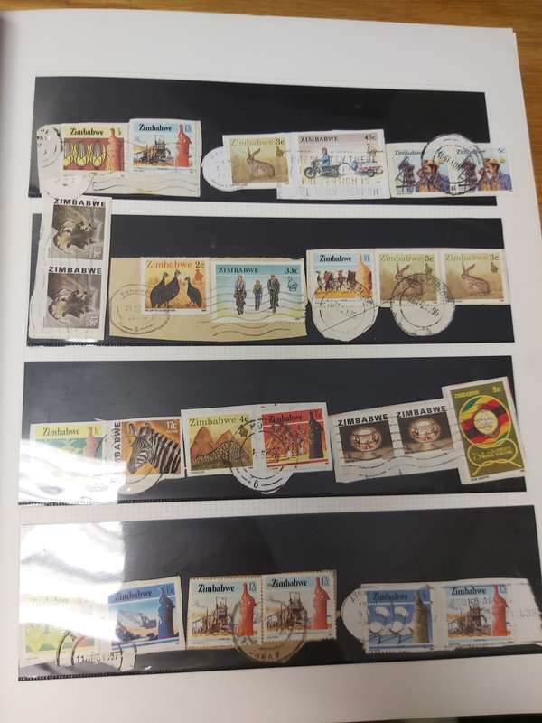 RHODESIA STAMPS VERY INTERSTING POSTMARKS , WITH SOME GERMAN STAMPS