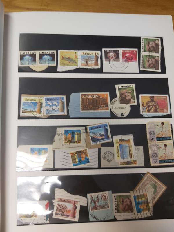 RHODESIA STAMPS VERY INTERSTING POSTMARKS , WITH SOME GERMAN STAMPS