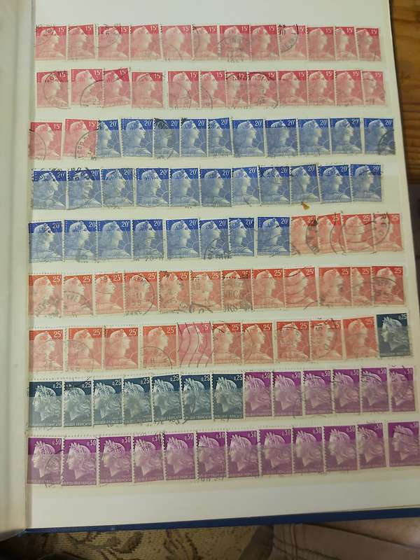 FRANCE STAMPS WITH GOOD CANCELLATIONS