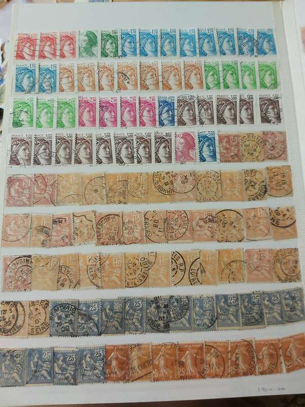 FRANCE STAMPS WITH GOOD CANCELLATIONS
