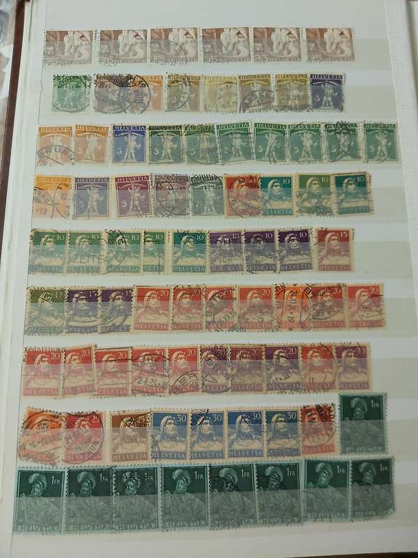 SWITZERLAND STAMPS WITH GOOD CANCELLATIONS