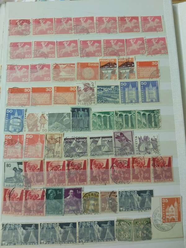 SWITZERLAND STAMPS WITH GOOD CANCELLATIONS