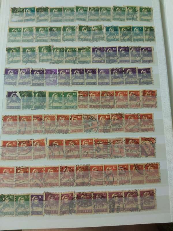 SWITZERLAND STAMPS WITH GOOD CANCELLATIONS