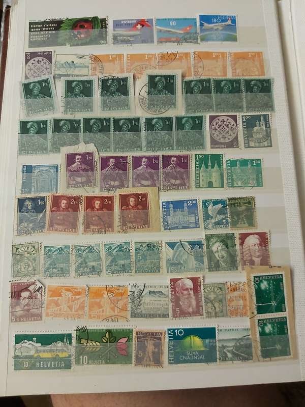 SWITZERLAND STAMPS WITH GOOD CANCELLATIONS
