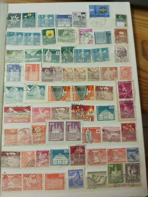 SWITZERLAND STAMPS WITH GOOD CANCELLATIONS