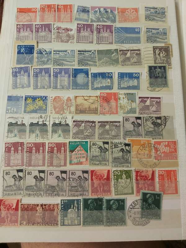 SWITZERLAND STAMPS WITH GOOD CANCELLATIONS
