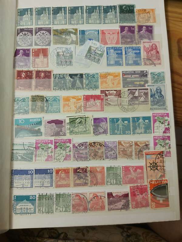 SWITZERLAND STAMPS WITH GOOD CANCELLATIONS
